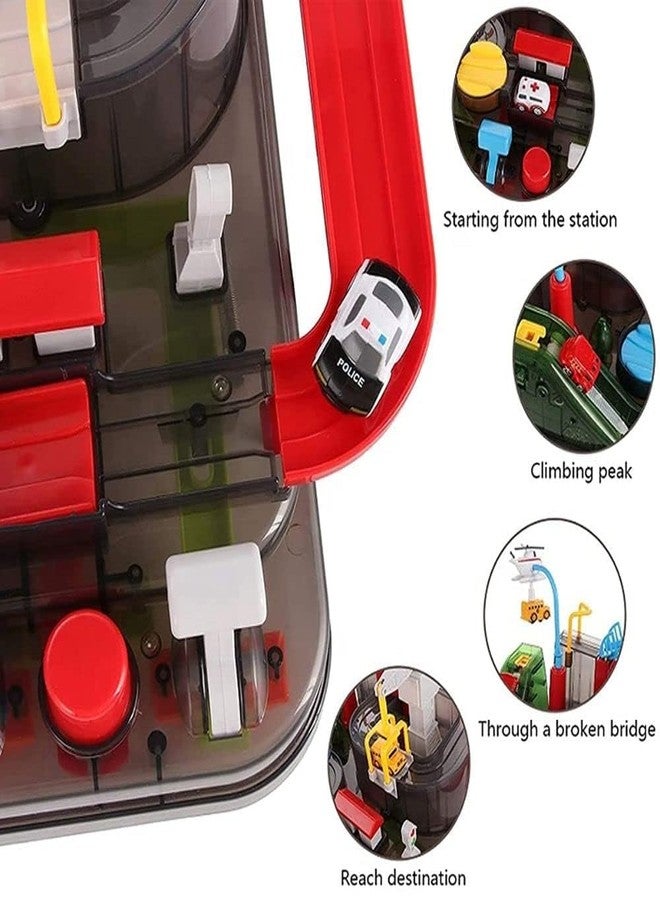 EXOMOON لعبة مسار مغامرات السيارات الشفافة من إكسومون مع أضواء وموسيقى (للأعمار من 3 سنوات فما فوق) - Image 5